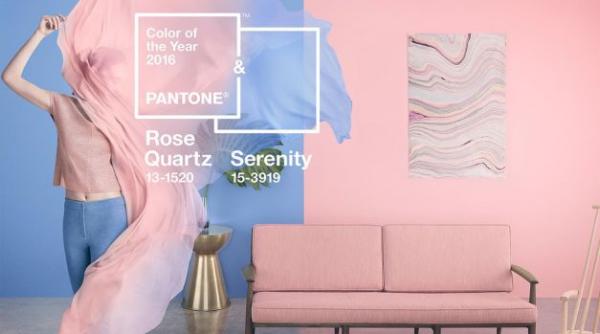 pantone roz cuart si albastru seren culorile anului 2016