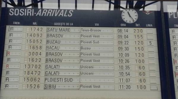 trenurile eu intarzieri masive