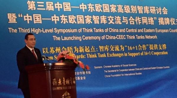 victor ponta keynote speaker la o conferin a in china