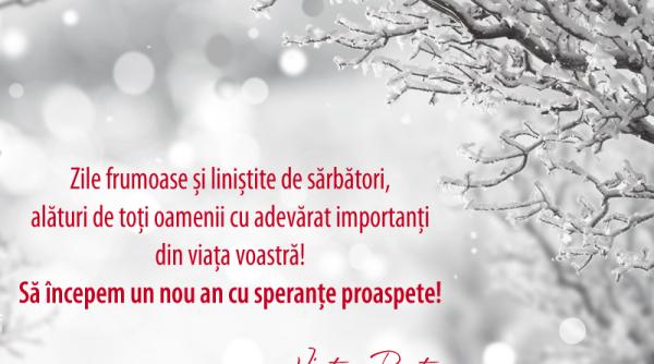 victor ponta mesaj pentru romani transmis inainte de sarbatorile de iarna