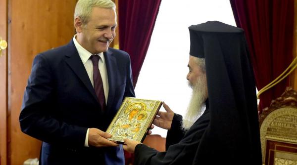 liviu dragnea primit de theophilos al iii lea patriarhul ierusalimului