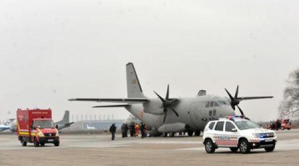 mapn misiune de salvare pacienta cu arsuri grave adusa din satu mare cu o aeronava