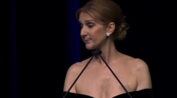 c line dion in lacrimi pe scena la las vegas