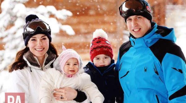 prin ii george i charlotte in prima lor vacan a la ski foto