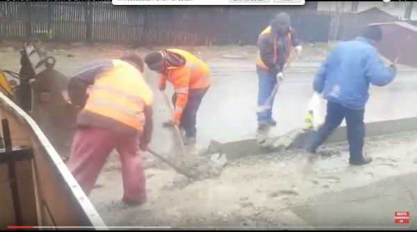 dorel a ajuns la moreni cum s au turnat bordurile in ora video