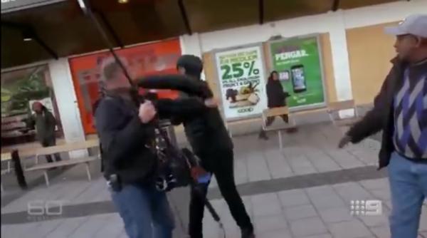 o echipa de filmare atacata de imigran i in suedia