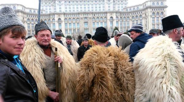 capitala paralizata de protestul crescatorilor de animale