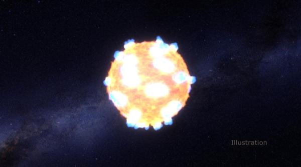 explozia spectaculoasa a unei stele surprinsa de nasa video