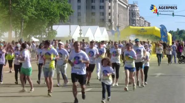 cel mai colorat maraton din bucure ti video impresionant