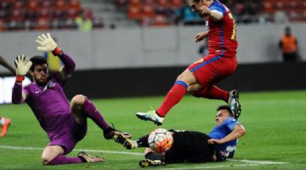 steaua viitorul 3 0 ros albastrii la trei puncte de astra