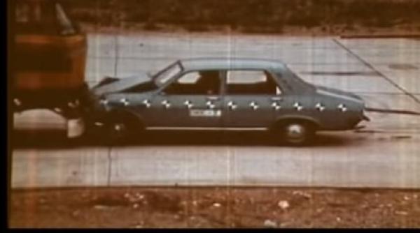 crash test cu dacia 1300 filmat inainte de anul 1989 video