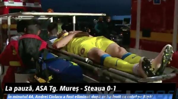 imagini de groaza in meciul asa targu mure steaua fotbalist la spital