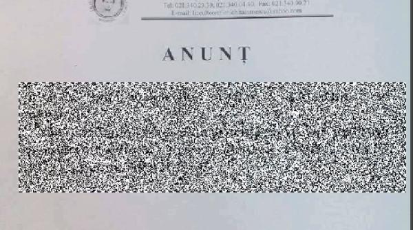 anun incredibil la un liceu din bucure ti ce este interzis