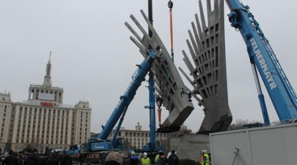 monumentul aripi de la piata presei va fi inaugurat oficial