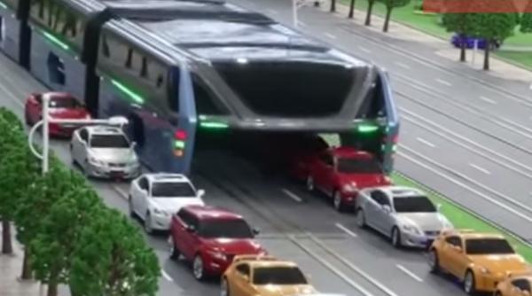 autobuz revolu ionar ce permite ma inilor sa circule pe sub el video