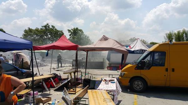 prima fotografie cu explozia violenta din capitala cine a postat o