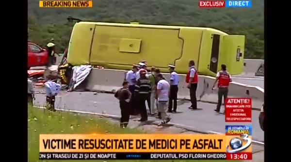 cod ro u de interven ie autocar cu copii rasturnat in bra ov