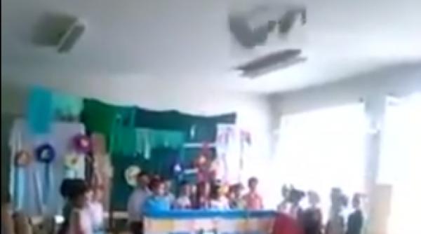 incident grav la o gradini a in timpul unei serbari video