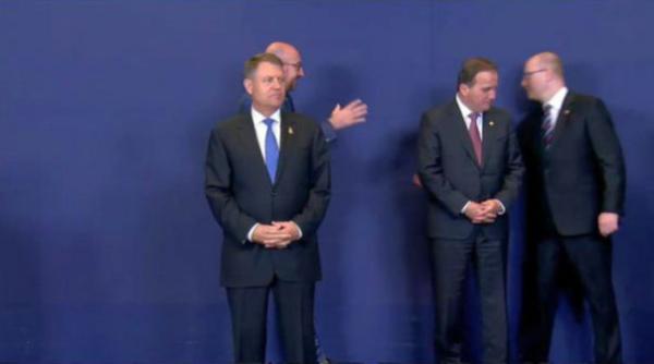 klaus iohannis izolat de liderii europeni la fotografia de grup la ce video