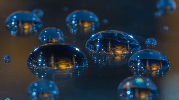 orasele lumii pozate intr o picatura de ploaie foto