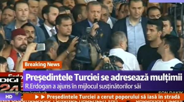 lovitura de stat in turcia autorita ile anun a ca puciul a e uat erdogan pe ataturk primit de mul ime