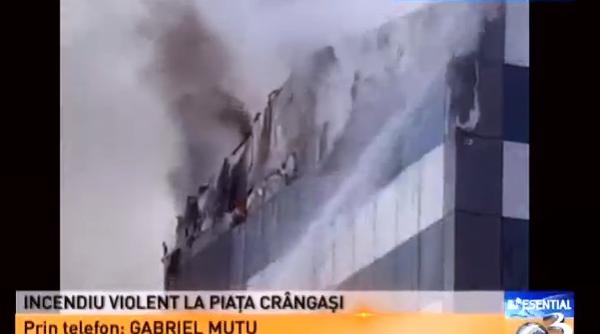 incendiu la o cladire din piata crangasi
