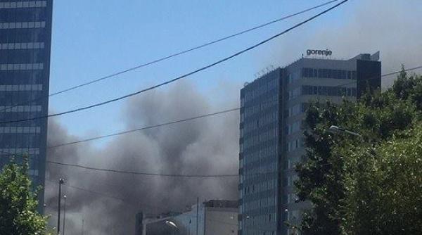 incendiu langa promenada pompierii intervin de urgen a