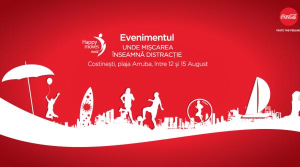 coca cola happy moves ajunge la mare