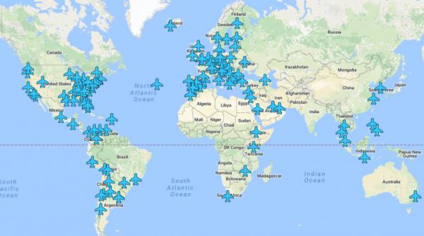 senza ional parolele wi fi din toate aeroporturile lumii intr o singura harta