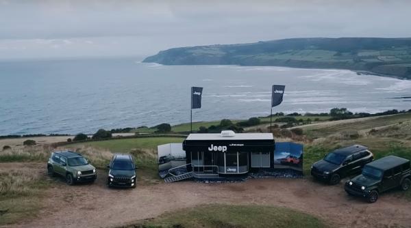 idee nebuna jeep a deschis cel mai greu accesibil showroom auto din lume