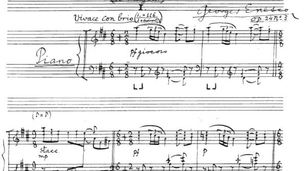 george enescu album pentru pian