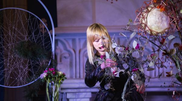 instalatie florala unica dedicata sarbatorilor de iarna construita la ia i