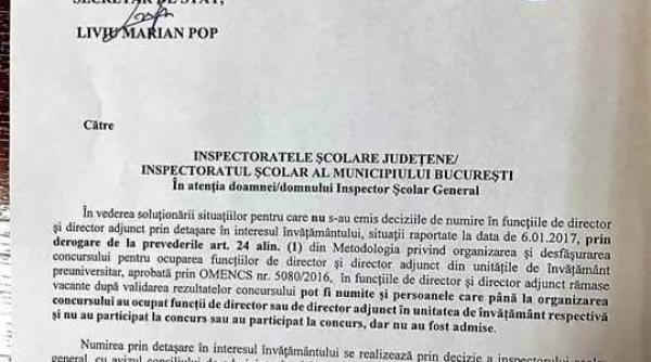 veste nea teptata pentru profesorii care nu au promovat concursul de directori de scoli