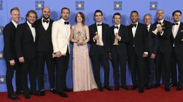 golden globes 2017 la la land triumfa