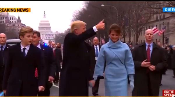 oc in washington ce se intampla in timp ce trump defila la parada i saluta mul imea video