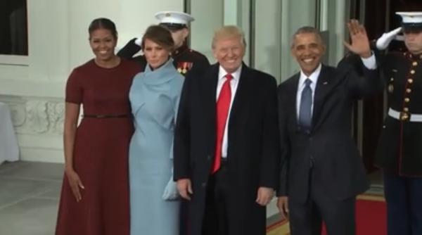 premiere in sua gestul lui donald trump i dorin a lui melanie