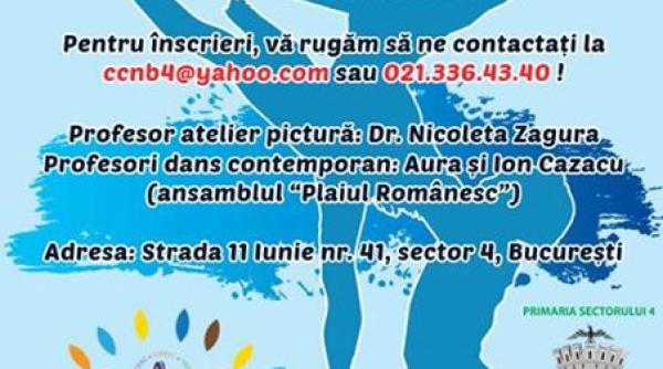 sectorul 4 cursuri gratuite de dans contemporan i de pictura pentru copii