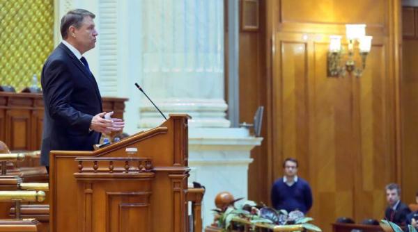 ce a facut basescu dupa discursul lui iohannis din parlament