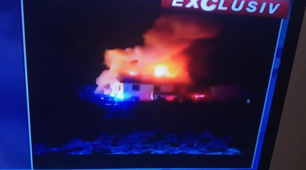 incendiu puternic langa capitala