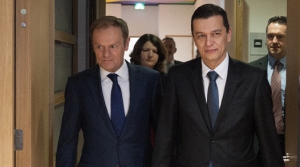 donald tusk mesaj in limba romana tranmsmis dupa intalnirea cu grindeanu