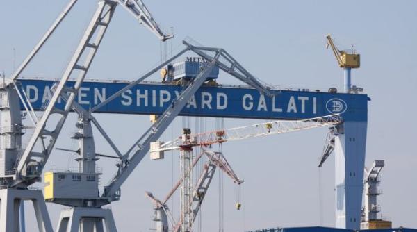 nava pentru intretinerea eolienelor lansata la santierul naval din gala i