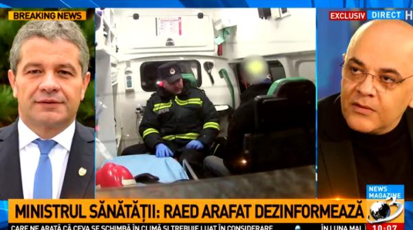 raed arafat am fost sabota i ministrul sanata ii acuza ii absolut gratuite