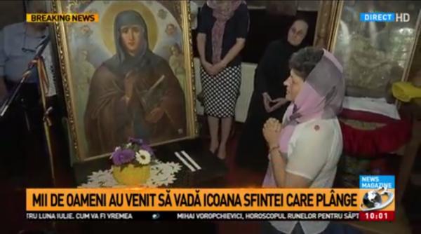 mii de credincio i la icoana sf parascheva care a plans in ultimele zile