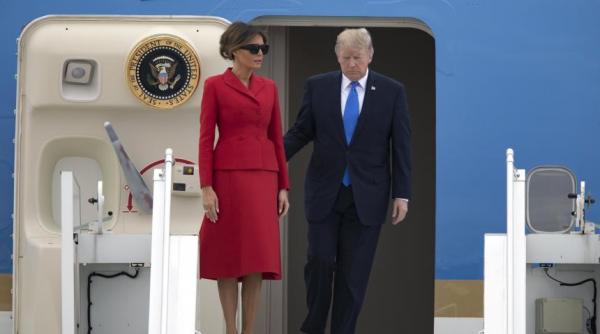 donald trump la paris in prima sa vizita oficiala in fran a