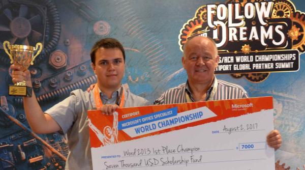campionat mondial microsoft office specialist 2017 ca tigat de un roman