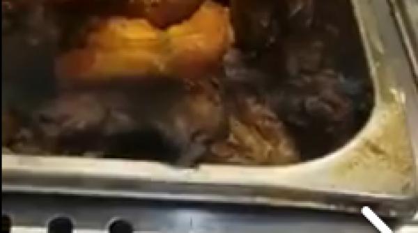 gandaci intr un hipermarket din capitala la restaurant video