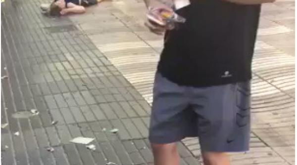 atac terorist barcelona imagini de groaza video