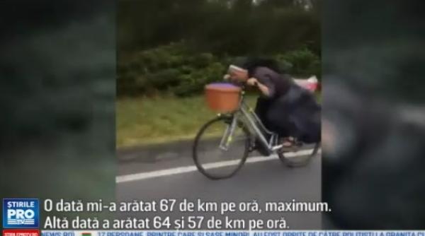o calugarita face senzatie cu stilul indraznet de mers pe bicicleta