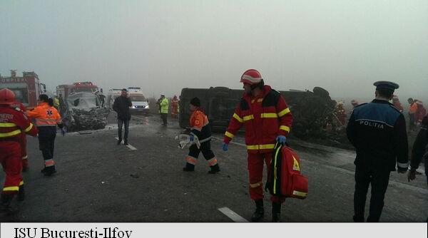 accident deosebit de grav dn 1 blocat se intervine cu elicopterul