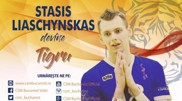 volei masculin stasis liaschynskas se alatura tigrilor de la csm bucure ti